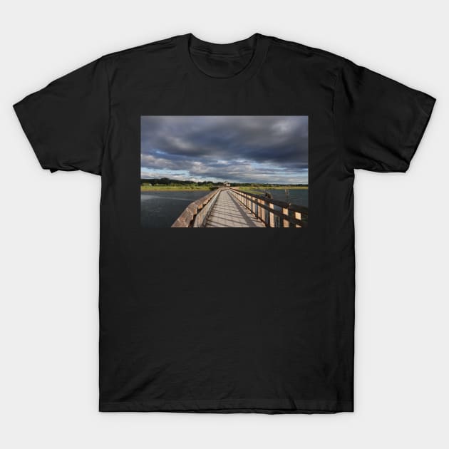 Boardwalk at Nisqually National Wildlife Refuge T-Shirt by SDym Photography